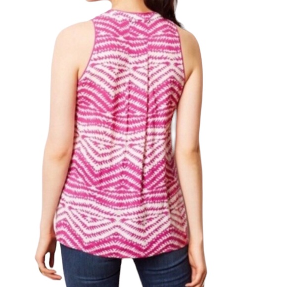 Anthropologie Maeve Sleeveless Printed Top Sz 10 - Picture 2 of 8